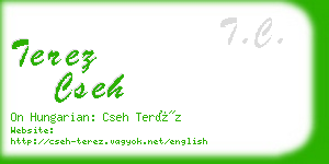 terez cseh business card